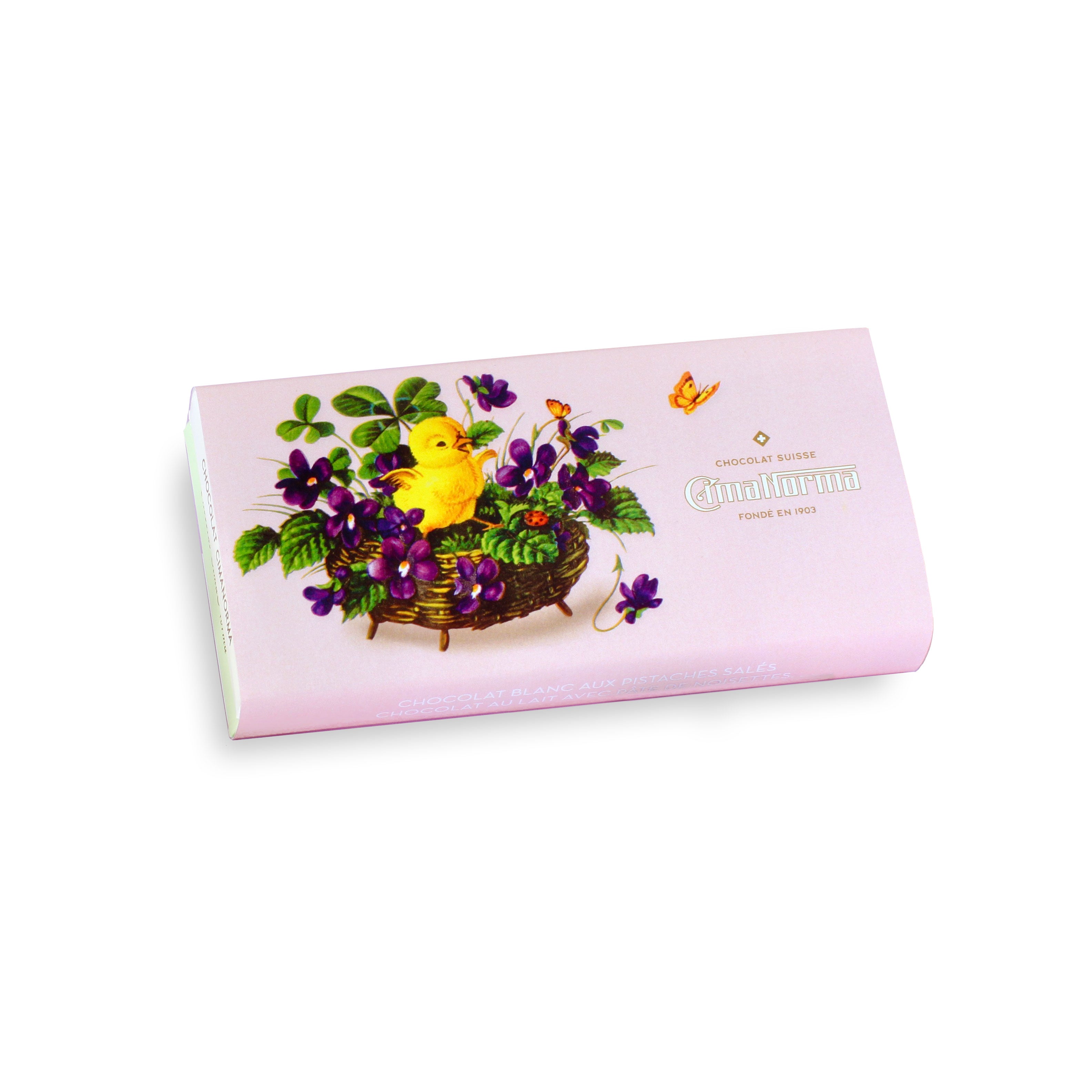 "Chick" Organic Swiss chocolate Easter Wrap CimaNorma FoodYoung Labs SA