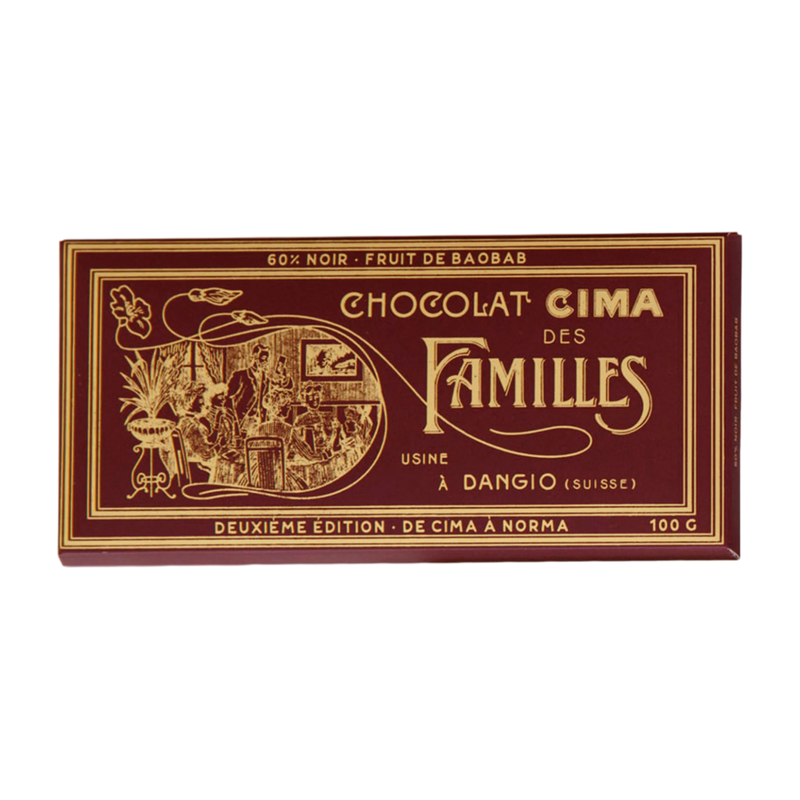 Swiss Organic Dark Chocolate 60% with Baobab Fruits - CimaNorma