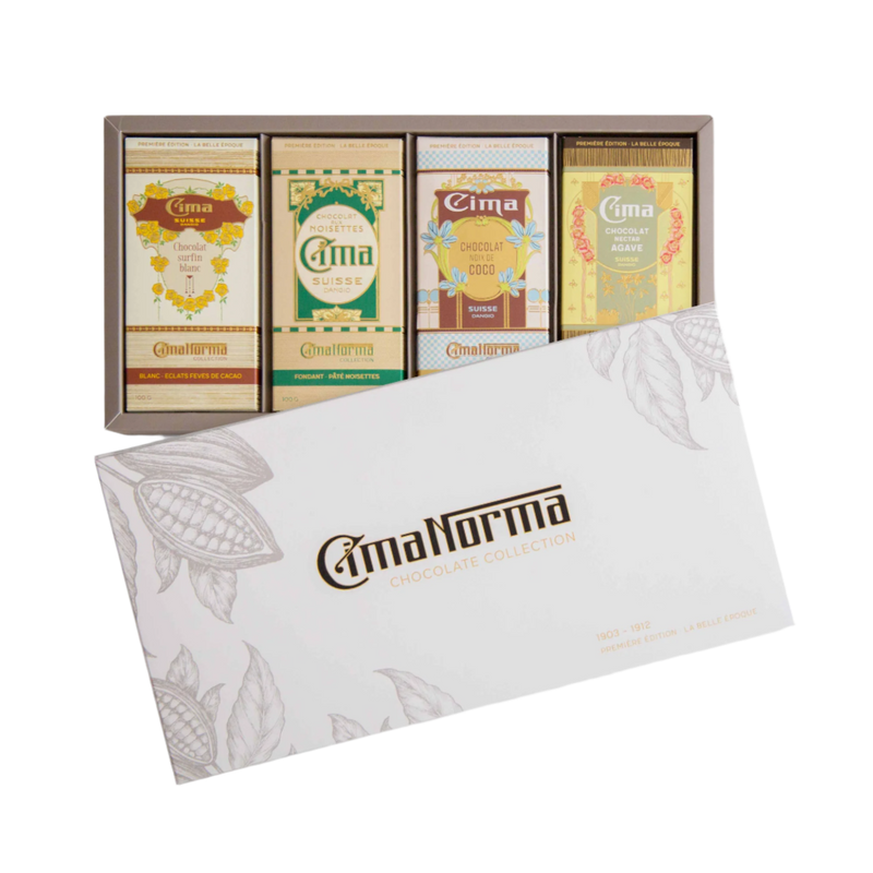 "La Belle Époque" Swiss Organic Chocolate Gift Box - CimaNorma