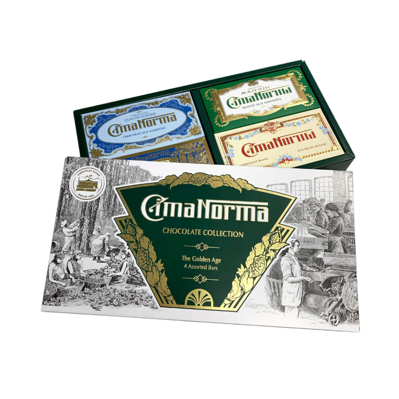 "The Golden Age" Swiss Organic Chocolate Gift Box - CimaNorma