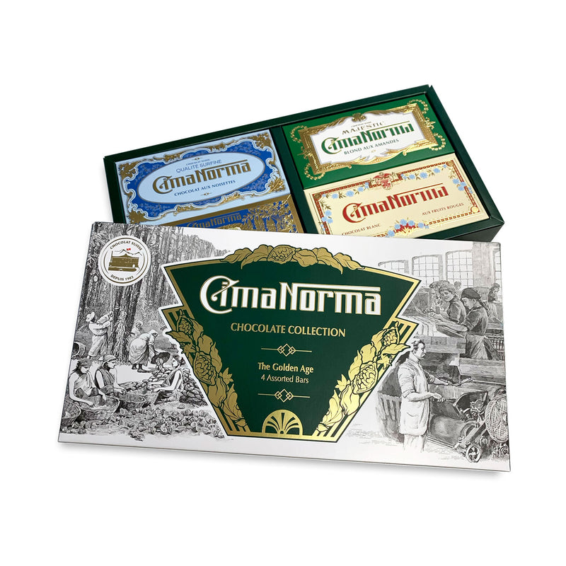 "The Golden Age" Swiss Organic Chocolate Gift Box - CimaNorma